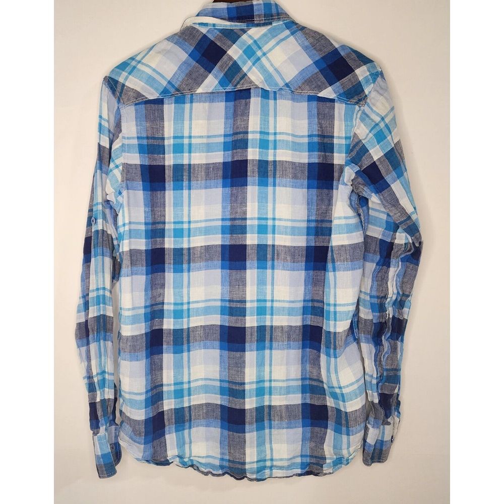 BUGATCHI LINEN LONG SLEEVE BUTTON DOWN SIZE‎ L - Picture 3 of 12